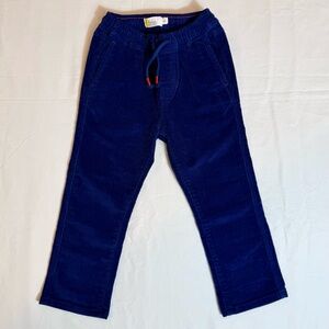 Mini Boden Corduroy Pull-On Trousers Boys 3Y 3T Pants Colleges Navy Cords Spring